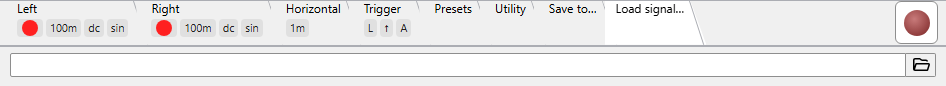 Load audio tab